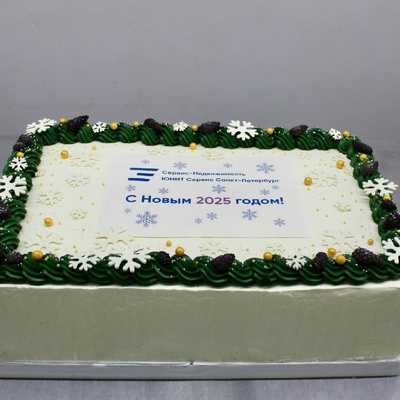 Корпоративный торт на Новый Год